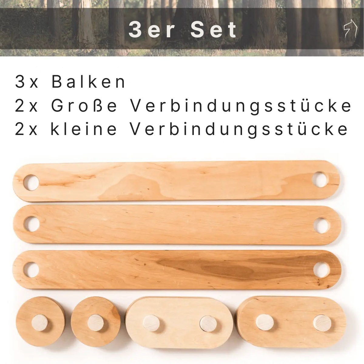 Montessori Balance Balken Holz
