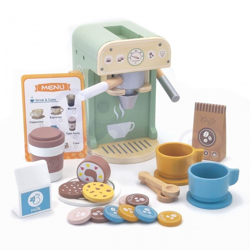 Kinder Kaffeemaschine aus Holz - Herzwerk